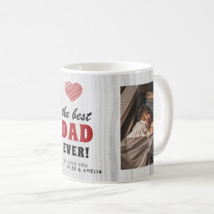 Caneca De Café Melhor Pai de Todos os Tempos Coração Vermelho de 
