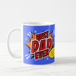 Caneca De Café Melhor Pai de Todos os Tempos Dia dos Pais Super-H