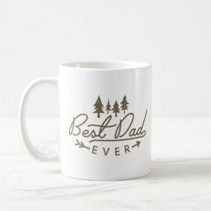 Caneca De Café Melhor Pai de Todos os Tempos Tipografia Marrom Es