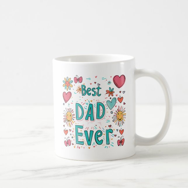 Caneca De Café Melhor Pai de Todos | Pai do Ano (Direita)