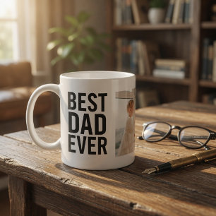 Caneca De Café Melhor Pai de Todos Presente Personalizado com Fot