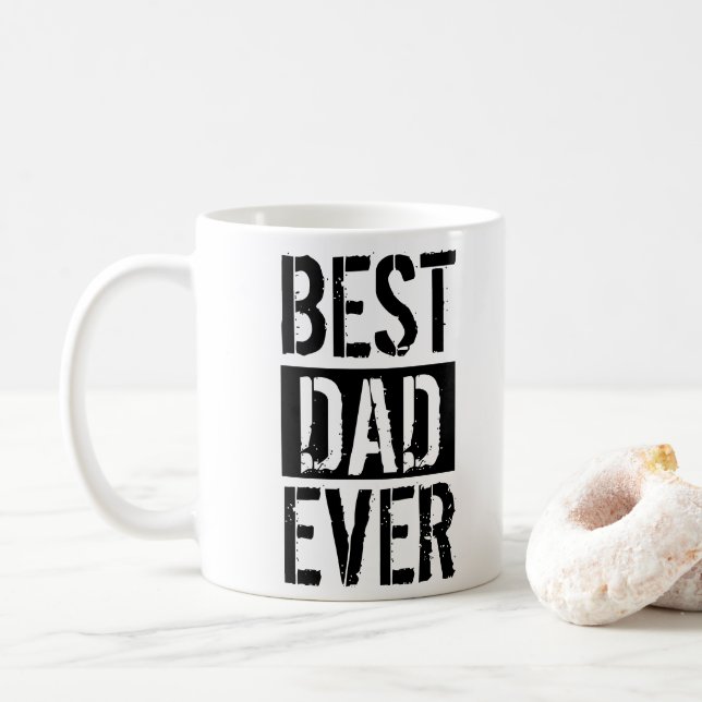 Caneca De Café Melhor Pai de Todos Presente Simples do Dia dos Pa (Com Donut)