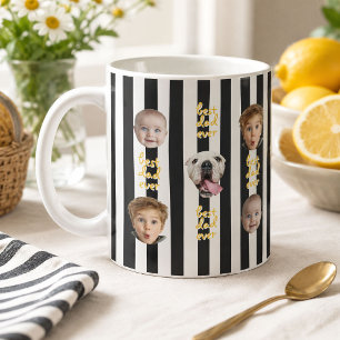 Caneca De Café Melhor Pai de Todos Tiras Pretas Fofas Bebê 3 Foto