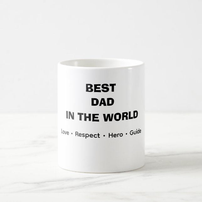 CANECA DE CAFÉ MELHOR PAI DO MUNDO (Centro)