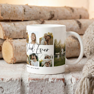 Caneca De Café Melhor Pai do Mundo 10 Colagem de Fotos Lembrança