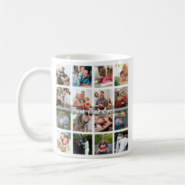 Caneca De Café Melhor Pai do Mundo 16 Colagem de Fotos Personaliz