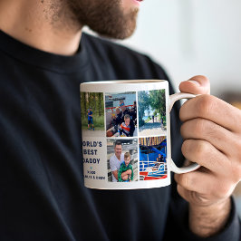 Caneca De Café Melhor Pai do Mundo 8 Colagem de Fotos
