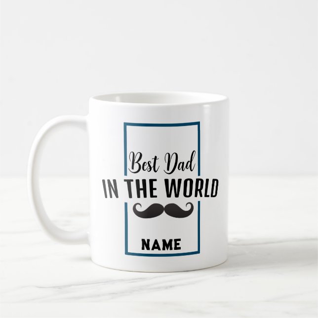 Caneca De Café "Melhor Pai do Mundo" Coffee Mug (Esquerda)