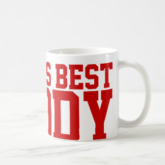 Caneca De Café Melhor Pai do Mundo de Fontes do Esporte Vermelho