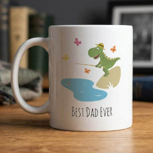 Caneca De Café Melhor Pai do Mundo Desenho Animado Divertido Dino