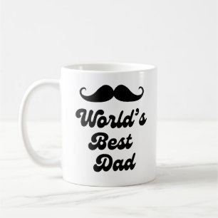Caneca De Café melhor pai do mundo, dia de os pais retro script e