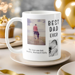 Caneca De Café Melhor Pai do Mundo Dia dos Pais 2 Colagem de Foto