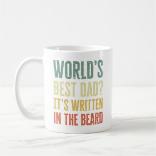Caneca De Café Melhor Pai do Mundo Está Escrito Na Barba