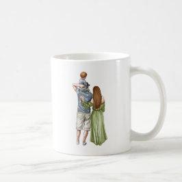 Caneca De Café Melhor Pai do Mundo, Família Filho e Mãe