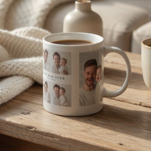 Caneca De Café Melhor Pai do Mundo Foto   Dia dos Pais Personaliz