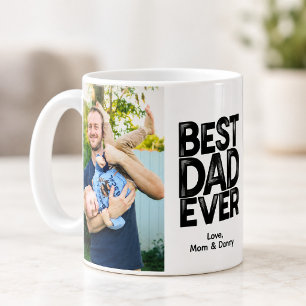 Caneca De Café Melhor Pai do Mundo Foto Personalizada de 2 Lados