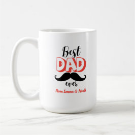 Caneca De Café Melhor Pai do Mundo Presente Personalizado para o 