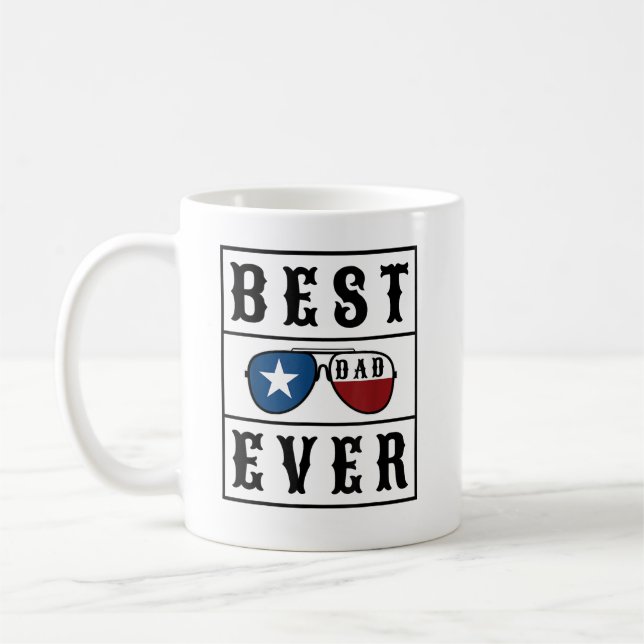 Caneca De Café Melhor Pai do Texas - Sem Dia de os pais Piada (Esquerda)