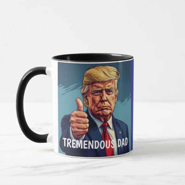 CANECA DE CAFÉ MELHOR PAI DONALD TRUMP (Esquerda)