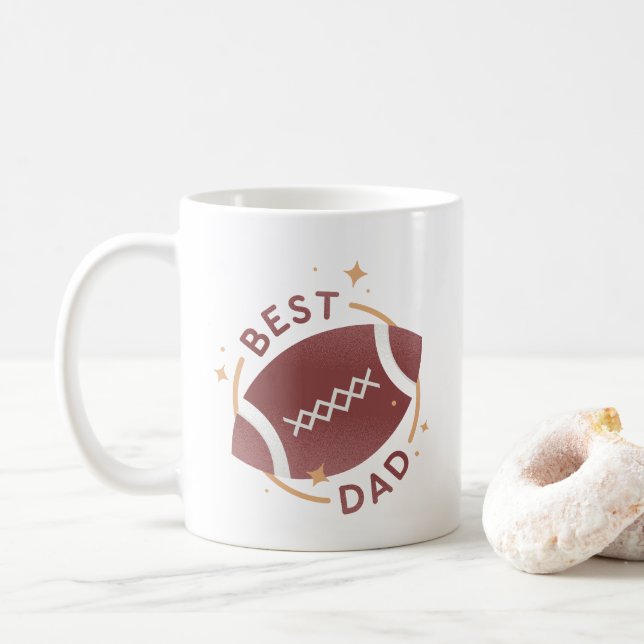 Caneca De Café Melhor Pai Futebol  (Com Donut)