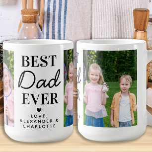 Caneca De Café Melhor PAI Já Personalizado 2 Dia de os pais de Fo