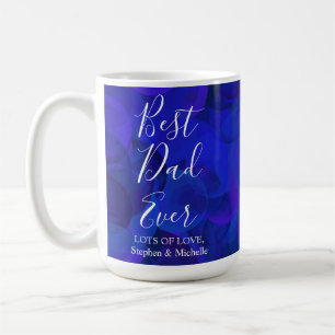 Caneca De Café Melhor Pai Nunca Real Dia de os pais Único Azul