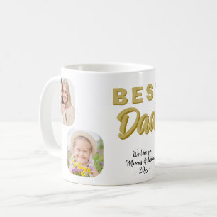 Caneca De Café Melhor Pai para Foto de Família 4