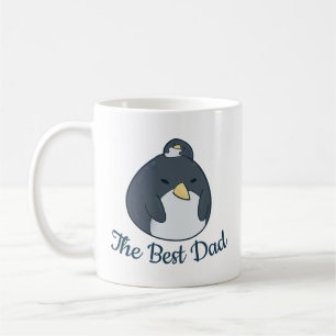 Caneca De Café Melhor Pai Personalizado da Família Pinguim Natal