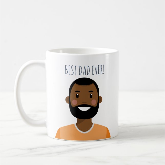 Caneca De Café Melhor Pai personalizado para sempre (Esquerda)
