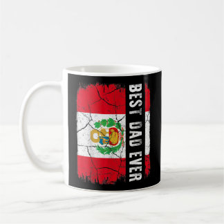 Caneca De Café Melhor Pai Peruano Dia de os pais De Bandeira Do P