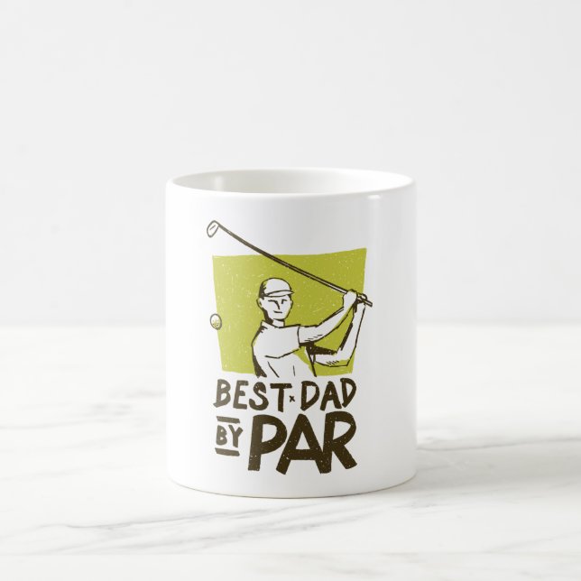 Caneca De Café Melhor pai por presente para o fã Golf (Centro)