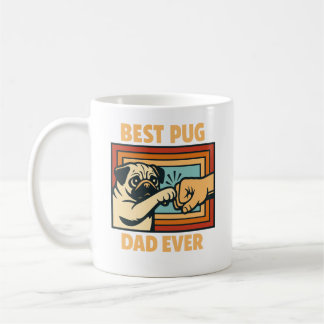 Caneca De Café Melhor Pai Pug de Todos os Tempos Dono de Pug Aman