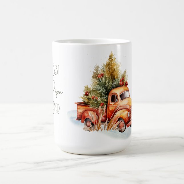 Caneca De Café Melhor Papá Nunca Retrocede Caminhão Com Árvore De (Centro)