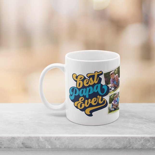 Caneca De Café Melhor Papa Nunca | Vovô Foto (Criador carregado)