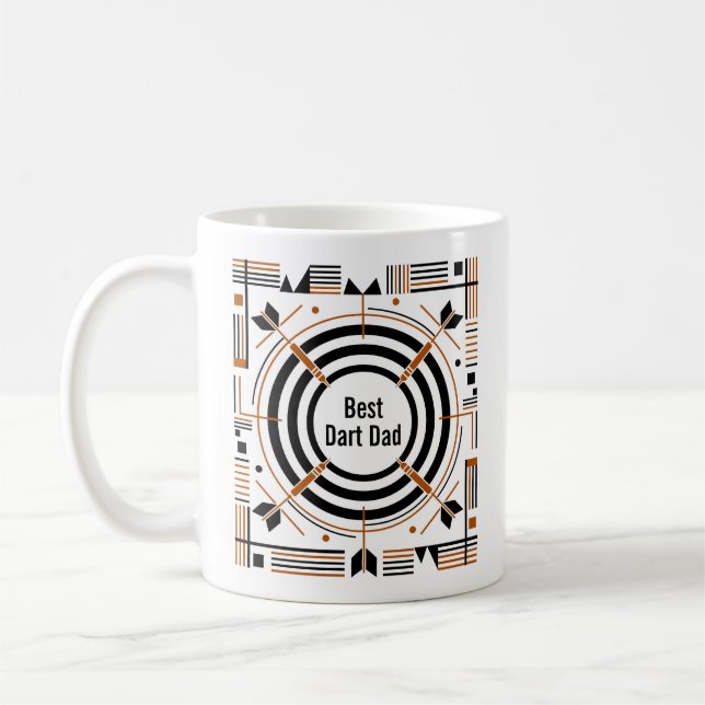 Caneca De Café Melhor Papai de Dardos – Feliz Dia dos Pais (Esquerda)