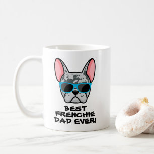 Caneca De Café Melhor Papai Frenchie Dia dos Pais Blue Merle Fren
