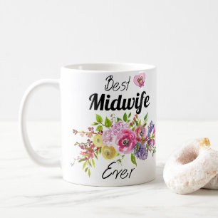 Caneca De Café Melhor Parteira Do Mundo - Presentes De Apreciaç