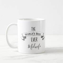 Caneca De Café Melhor Parteira Personalizada do Mundo Moderno