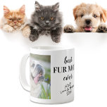 Caneca De Café Melhor Pele Mãe Já Fotos Personalizadas<br><div class="desc">Celebrar a melhor mãe de pele com esta caneca personalizada. Você pode facilmente adicionar duas fotos de seus animais de estimação e seus nomes e ano.</div>