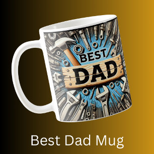 Caneca De Café Melhor presente de aniversário do Dia de os pais d
