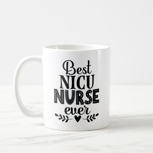 Caneca De Café Melhor Presente de Apreciação de Enfermeira NICU (Esquerda)