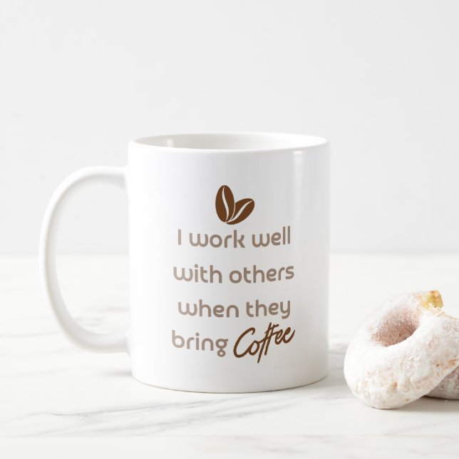 Caneca De Café Melhor presente de escritório para amantes de café (Com Donut)