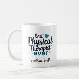 Caneca De Café Melhor Presente de Tipografia para Fisioterapeuta 