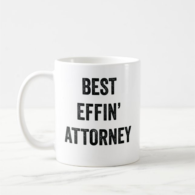 Caneca De Café Melhor Procurador de Effin (Esquerda)
