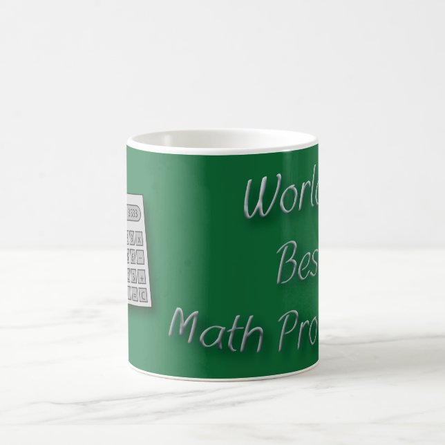 Caneca De Café Melhor Professor de Matemática do Mundo (Centro)