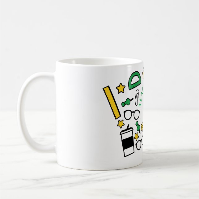 Caneca De Café Melhor Professor de Todos os Tempos (Esquerda)