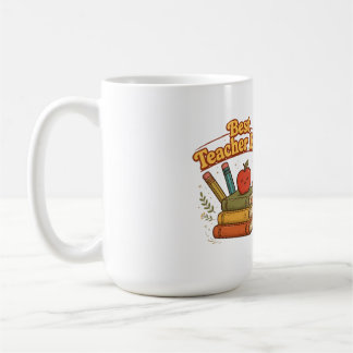 Caneca De Café Melhor Professor de Todos os Tempos Design Retro A