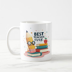 Caneca De Café Melhor Professor de Todos os Tempos Presente de Ag