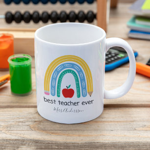 Caneca De Café Melhor Professor de Todos os Tempos Presente Perso
