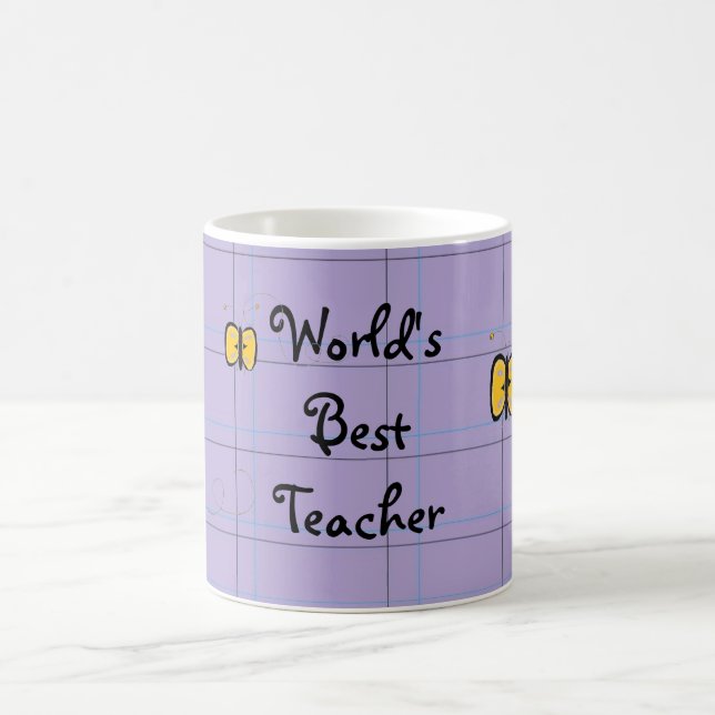 Caneca De Café Melhor Professor do Mundo (Centro)